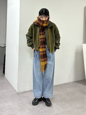 「着回しコーデ」｜たけさきさん（レディース・160cm）の冬コーディネート