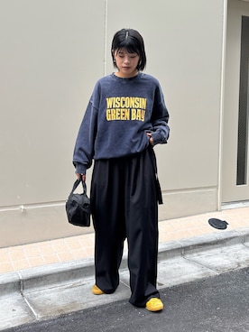 「アイテム（スラックス）」を使った、kkyn78さん（レディース・160cm・20代）の秋コーディネート