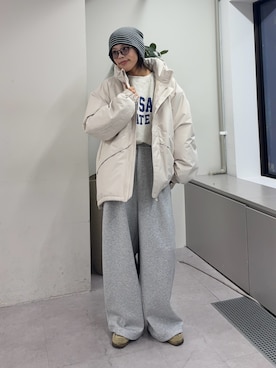 「アイテム（スウェット）」を使った、たけさきさん（レディース・160cm・20代）の秋コーディネート