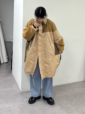 「アイテム（モッズコート）」を使った、たけさきさん（レディース・160cm）の冬コーディネート