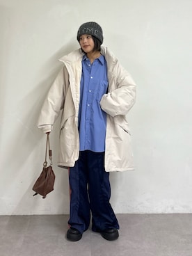 「アイテム（ダウンジャケット/コート）」を使った、kkyn78さん（レディース・160cm・20代）の秋コーディネート