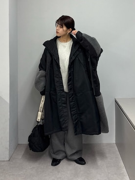 「アイテム（モッズコート）」を使った、たけさきさん（レディース・160cm）の冬コーディネート