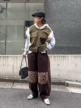 「アイテム（パーカー）」を使った、たけさきさん（レディース・160cm・20代）の秋コーディネート