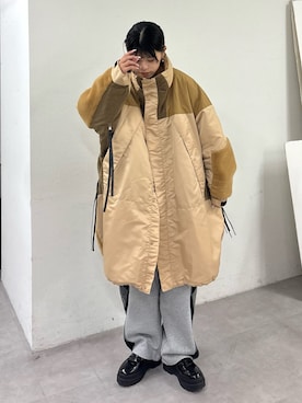 「アイテム（モッズコート）」を使った、たけさきさん（レディース・160cm）の冬コーディネート