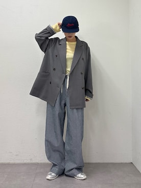 「CIAOPANIC TYPY（チャオパニックティピー）のアイテム（帽子）」を使った、たけさきさん（レディース・160cm）の冬コーディネート