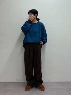 「アイテム（サンダル）」を使った、たけさきさん（レディース・160cm・20代）の冬コーディネート