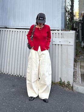 「CIAOPANIC TYPY（チャオパニックティピー）のアイテム（パンツ）」を使った、たけさきさん（レディース・160cm）の冬コーディネート