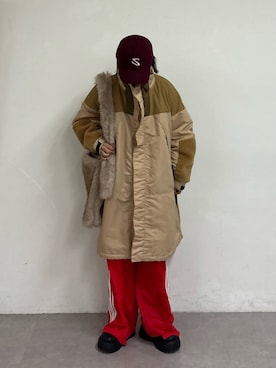 「アイテム（スウェットパンツ）」を使った、たけさきさん（レディース・160cm・20代）の秋コーディネート