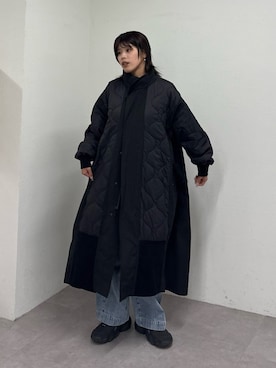 「etsinta（エシンタ）のアイテム」を使った、たけさきさん（レディース・160cm）の冬コーディネート