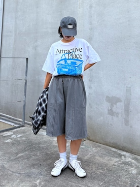 「アイテム（スウェットパンツ）」を使った、kkyn78さん（レディース・159cm・20代）の夏コーディネート