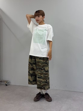 「迷彩柄」｜kkyn78さん（レディース・159cm）の夏コーディネート