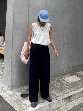 「アイテム（帽子）」を使った、kkyn78さん（レディース・159cm・20代）の夏コーディネート