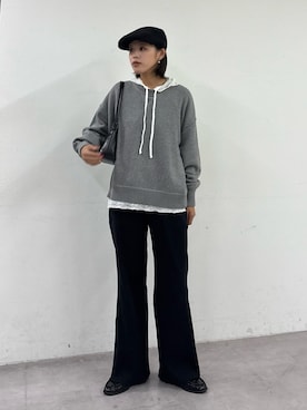 「アイテム（ローファー）」を使った、たけさきさん（レディース・160cm・20代）の秋コーディネート