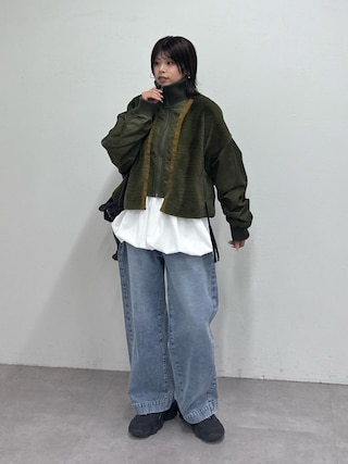 etsinta/エシンタ】ファー切替ショートスタンドジャケットを使った人気