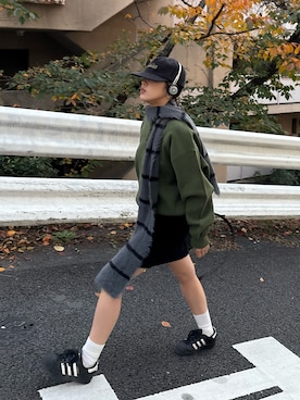 「アイテム（マフラー）」を使った、たけさきさん（レディース・160cm・20代）の秋コーディネート