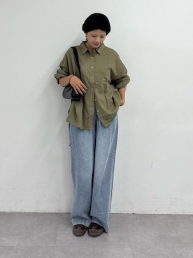 「大人カジュアルコーデ」｜「アイテム（帽子）」を使った、kkyn78さん（レディース・159cm）の夏コーディネート