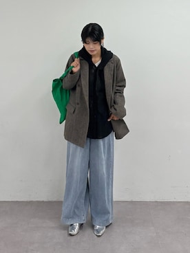 「アイテム（ジャケット/アウター）」を使った、kkyn78さん（レディース・159cm・20代）の夏コーディネート