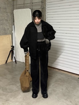 「CIAOPANIC TYPY（チャオパニックティピー）のアイテム（ブルゾン）」を使った、たけさきさん（レディース・160cm）の冬コーディネート