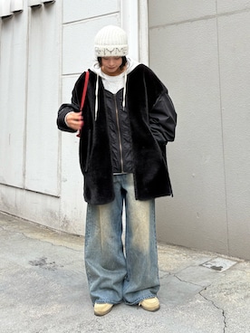 「アイテム（ミリタリージャケット）」を使った、kkyn78さん（レディース・160cm）の秋コーディネート