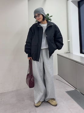 「アイテム（スウェット）」を使った、たけさきさん（レディース・160cm・20代）の秋コーディネート