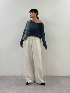 「アイテム（スウェットパンツ）」を使った、kkyn78さん（レディース・159cm・20代）の秋コーディネート