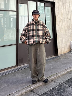 「CIAOPANIC TYPY（チャオパニックティピー）のアイテム（ブルゾン）」を使った、たけさきさん（レディース・160cm）の秋コーディネート