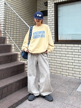 「アイテム（スウェット）」を使った、kkyn78さん（レディース・159cm・20代）の秋コーディネート