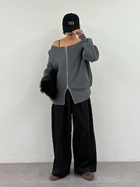 「アイテム（帽子）」を使った、kkyn78さん（レディース・160cm・20代）の秋コーディネート