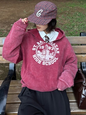 「アイテム（パーカー）」を使った、kkyn78さん（レディース・160cm・20代）の秋コーディネート