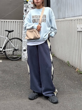 「アイテム（スウェット）」を使った、たけさきさん（レディース・159cm・20代）の秋コーディネート