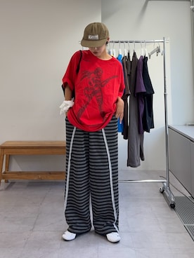 「アイテム（スウェットパンツ）」を使った、kkyn78さん（レディース・159cm・20代）の夏コーディネート