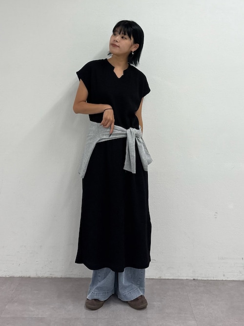 【低身長・高身長対応/サイズ展開あり【WEB限定】サーマルスキッパーワンピース