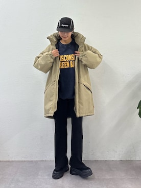 「アイテム（ダウンジャケット/コート）」を使った、kkyn78さん（レディース・160cm・20代）の秋コーディネート