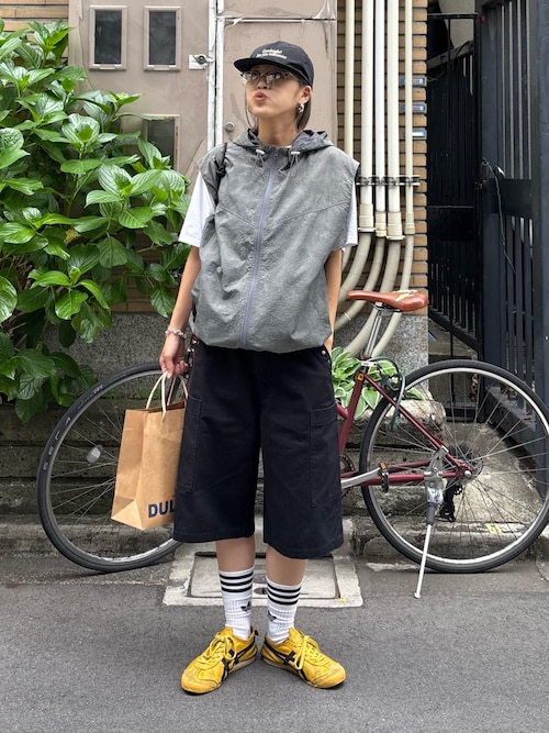 【UNISEX】総柄フードベスト
