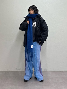 「アイテム（スウェットパンツ）」を使った、たけさきさん（レディース・160cm・20代）の秋コーディネート