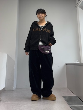 「CIAOPANIC TYPY（チャオパニックティピー）のアイテム（その他パンツ）」を使った、たけさきさん（レディース・160cm）の秋コーディネート
