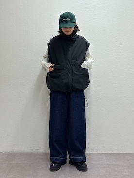 「CIAOPANIC TYPY（チャオパニックティピー）の【マルチウェイ】BIGポケットスタンドワークアウター（ブルゾン）」を使った、たけさきさん（レディース・160cm・20代）の秋コーディネート