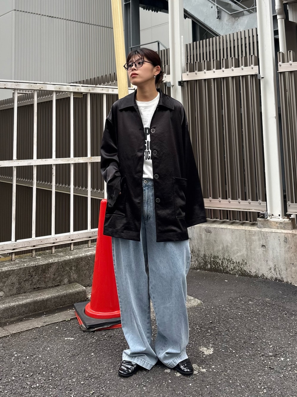 CIAOPANIC TYPY（チャオパニックティピー）の「サテンBIGシャツ