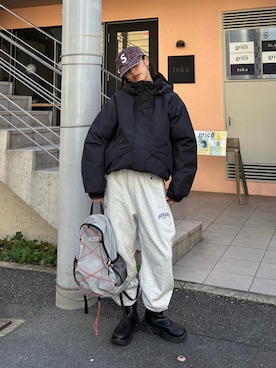 「MLB（メジャーリーグベースボール）のアイテム」を使った、たけさきさん（レディース・160cm）の秋コーディネート
