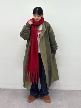 「アイテム（モッズコート）」を使った、たけさきさん（レディース・160cm・20代）の冬コーディネート