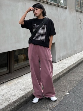 「アイテム（スウェットパンツ）」を使った、kkyn78さん（レディース・159cm・20代）の夏コーディネート