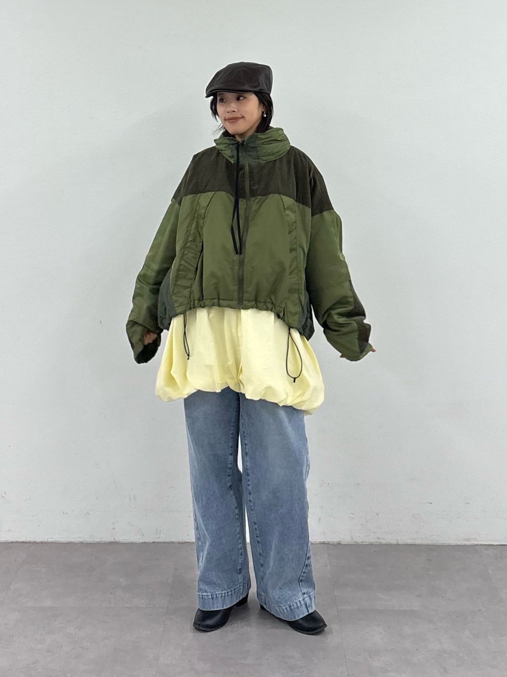 etsinta】リバーシブル中綿ショートモンスタージャケットを使った人気 