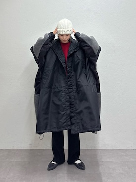 「アイテム（モッズコート）」を使った、たけさきさん（レディース・160cm）の冬コーディネート