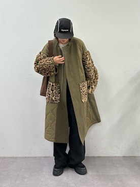 「アイテム（モッズコート）」を使った、kkyn78さん（レディース・160cm）の秋コーディネート