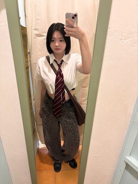 「NET（ネット）のアイテム」を使った、羊羊さん（レディース・160cm）の秋コーディネート