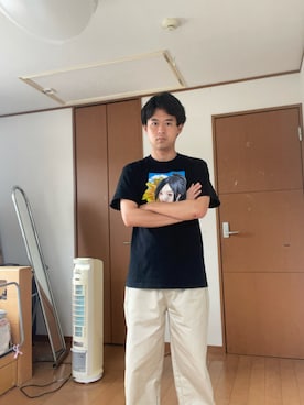 「abcd（ナシ）のアイテム」を使った、巽勇人さん（メンズ・174cm）の春コーディネート