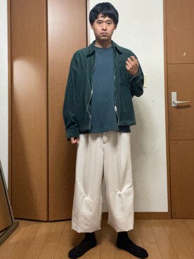 「abcd（ナシ）のアイテム」を使った、巽勇人さん（メンズ・174cm）の春コーディネート
