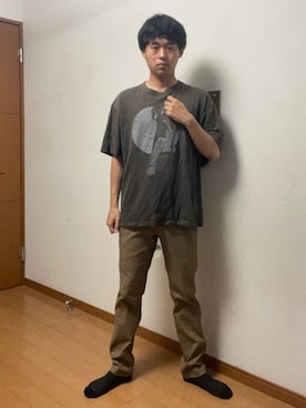 「abcd（ナシ）のアイテム」を使った、巽勇人さん（メンズ・174cm）の春コーディネート