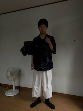 「abcd（ナシ）のアイテム」を使った、巽勇人さん（メンズ・174cm）の春コーディネート