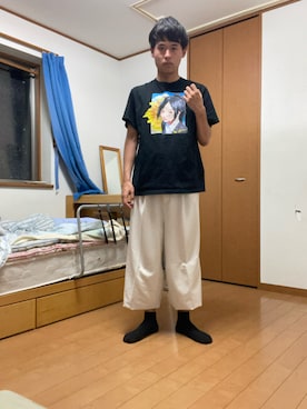 「abcd（ナシ）のアイテム」を使った、巽勇人さん（メンズ・174cm）の春コーディネート